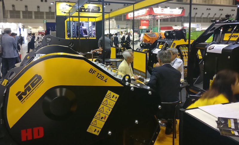 展示会でのバケットラインナップ